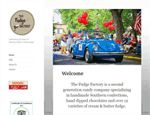 Tablet Screenshot of dahlonegafudgefactory.com